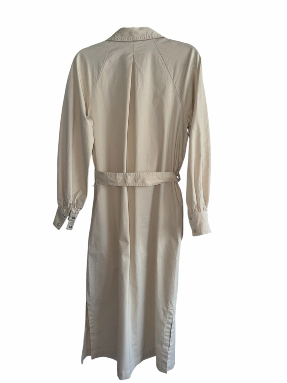 Banana Republic Twill Utility Midi Shirtdress Color: Stone Washed Size M NWT - Picture 6 of 14